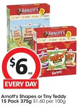 Coles Arnotts Shapes or Tiny Teddy offer