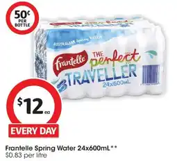 Coles Frantelle Spring Water offer