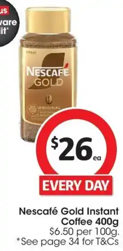 Coles Nescafé Gold Instant Coffee offer