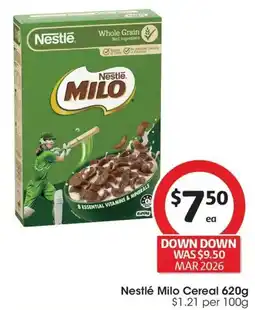 Coles Nestlé Milo Cereal offer