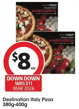 Coles Destination Italy Pizza offer