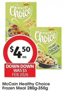 Coles McCain Healthy Choice Frozen Meal offer