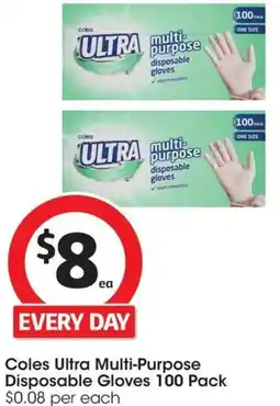 Coles Coles Ultra Multi-Purpose Disposable Gloves offer