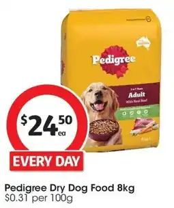Coles Pedigree Dry Dog Food offer