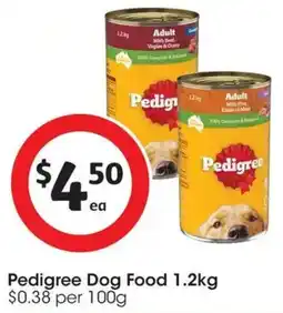 Coles Pedigree Dog Food offer