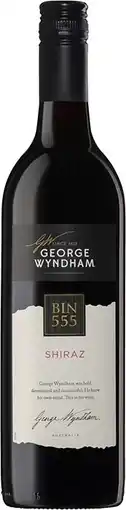 Dan Murphy's Wyndham Estate Bin 555 Shiraz 2017 offer