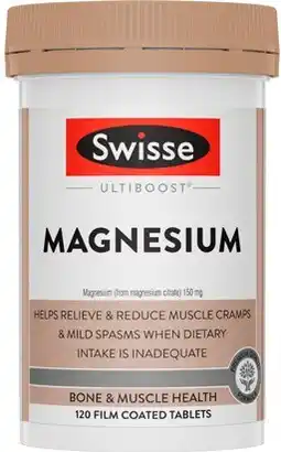 Amcal Pharmacies Swisse Ultiboost Magnesium 120 Tablets offer
