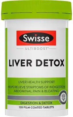 Amcal Pharmacies Swisse Ultiboost Liver Detox 120 Tablets offer