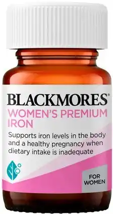 Amcal Pharmacies Blackmores Women’s Premium Iron 30 Tablets offer