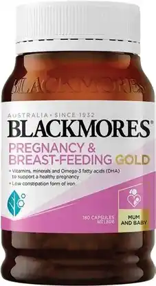 Amcal Pharmacies Blackmores Pregnancy & Breast-Feeding Gold 180 Capsules offer