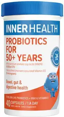 Amcal Pharmacies Inner Health Probiotics for 50+ Years 40 Capsules offer