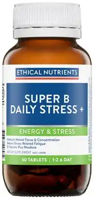 Amcal Pharmacies Ethical Nutrients Super B Daily Stress+ 60 Tablets offer