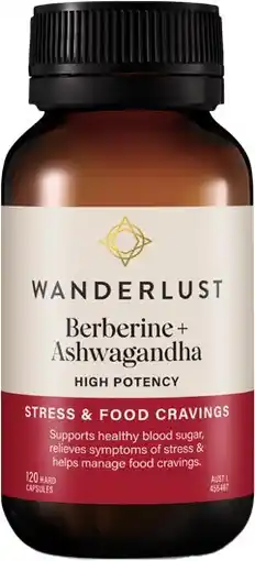 Amcal Pharmacies Wanderlust Berberine + Ashwagandha 120 Capsules offer