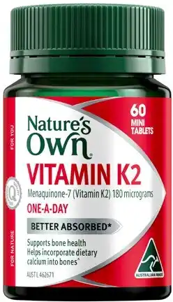 Amcal Pharmacies Nature’s Own Vitamin K2 60 Mini Tablets offer