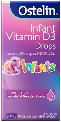 Amcal Pharmacies Ostelin Infant Vitamin D3 Drops offer