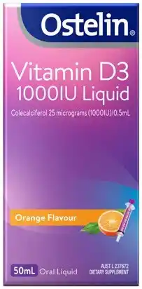 Amcal Pharmacies Ostelin Vitamin D3 1000IU Oral Liquid offer