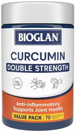 Amcal Pharmacies Bioglan Curcumin Double Strength 70 Tablets offer
