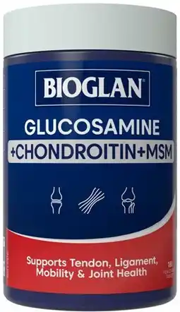 Amcal Pharmacies Bioglan Glucosamine + Chondroitin + MSM 180 Tablets offer