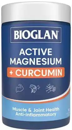 Amcal Pharmacies Bioglan Active Magnesium + Curcumin 120 Tablets offer