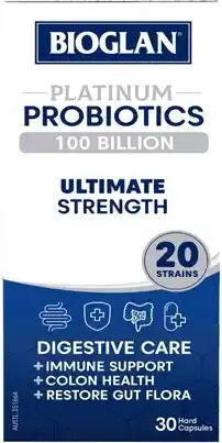 Amcal Pharmacies Bioglan Platinum Probiotics 100 Billion 30 Capsules offer
