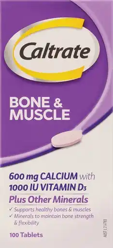 Amcal Pharmacies Caltrate Bone & Muscle 100 Tablets offer