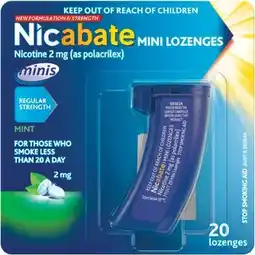 Amcal Pharmacies Nicabate Mini Lozenges 20 Lozenges offer