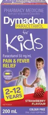 Amcal Pharmacies Dymadon Kids 2-12 Years Strawberry offer
