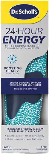 Amcal Pharmacies Scholl 24 Hour Energy Insole Large offer