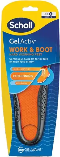 Amcal Pharmacies Scholl GelActiv Work & Boot Insole Large offer