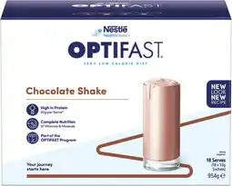 Amcal Pharmacies Optifast VLCD Shake Chocolate Flavour Sachets offer