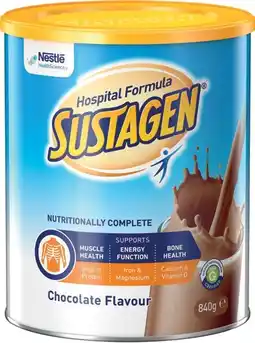 Amcal Pharmacies Sustagen Hospital Formula Chocolate Flavour offer