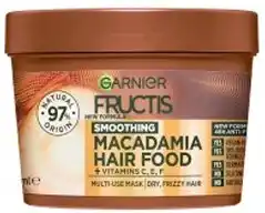 Amcal Pharmacies Garnier Fructis Smoothing Macadamia Hair Food Mask offer