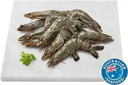 Coles Coles Queensland Thawed Raw Extra Large Black Tiger Prawns offer