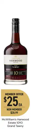 Dan Murphy's Mcwilliams Hanwood Estate 10 Year Old Grand Tawny offer