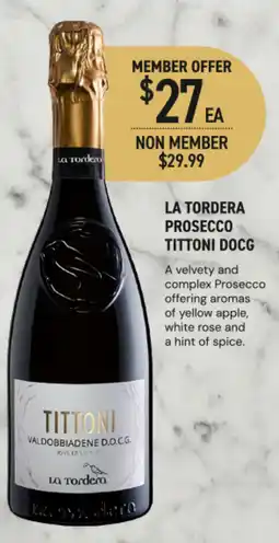 Dan Murphy's La tordera prosecco tittoni docg offer