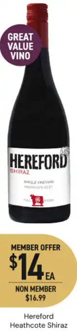 Hereford Heathcote Shiraz