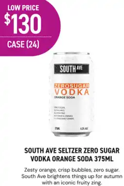 Dan Murphy's South ave seltzer zero sugar vodka orange soda offer