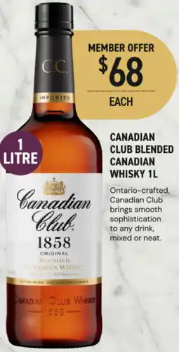 Dan Murphy's Canadian club blended canadian whisky offer