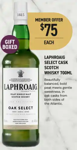 Dan Murphy's Laphroaig select cask scotch whisky offer