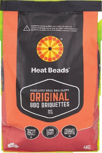 IGA Heat Beads Original BBQ Briquettes 4kg offer