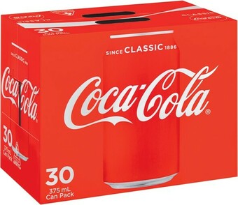 IGA Coca-Cola 30x375mL Selected Varieties offer