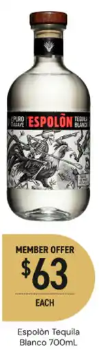 Dan Murphy's Espolón Tequila Blanco offer