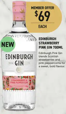 Dan Murphy's Edinburgh strawberry pink pepper gin offer