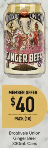 Dan Murphy's Brookvale Union Ginger Beer Cans offer