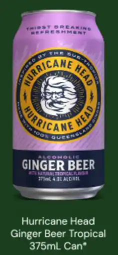 Dan Murphy's Hurricane Head Ginger Beer Tropical Can offer