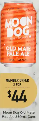 Dan Murphy's Moon Dog Old Mate Pale Ale Cans offer