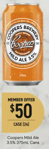 Dan Murphy's Coopers Mild Ale 3.5% Cans offer