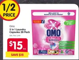 Spar Omo 3 in 1 Laundry Capsules offer