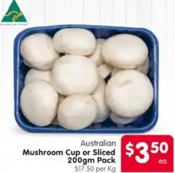 Spar Australian Mushroom Cup or Sliced offer