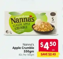 Spar Nanna's Apple Crumble offer